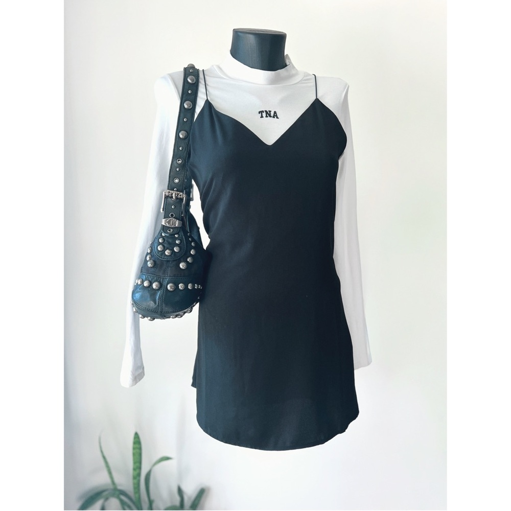 Vintage TOBI | Dainty Little Black Mini Dress - Picture 1 of 5